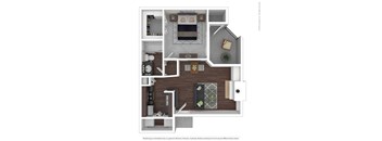 A1 Floor Plan at Infinity on the Mark, Dallas, Texas